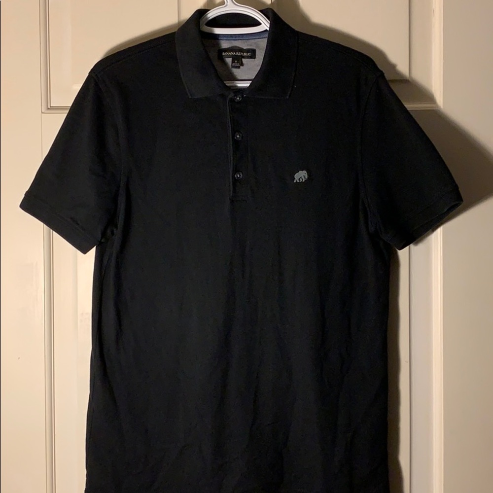 Banana Republic Pique Polo - Black